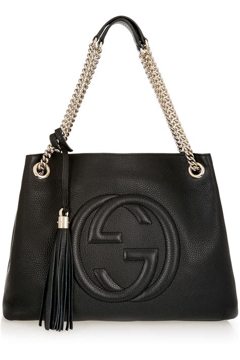 gucci over the shoulder bag black|cheapest Gucci shoulder bag.